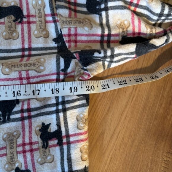 Nick & Nora Plaid Dog Breeds Milk Bone Flannel Pajamas Small - Picture 4 of 7